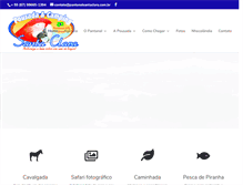 Tablet Screenshot of pantanalsantaclara.com.br